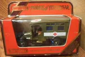 MATCHBOX MODELS of YESTERYEAR Y-25 1910 RENAULT AMBULANCE - Picture 1 of 2