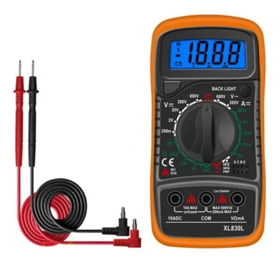 HOMTAS Digital Multimeter Messgerät Voltmeter Strom Amperemeter Kapazität Profi Prüfer
