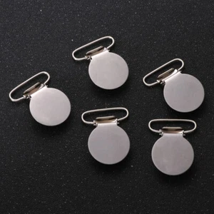 10 Stück Runde Eisen Entenschnabel Schnalle Herren Hosenträger Kind Baby Metall Clips - Bild 1 von 12