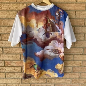 70s Premium Collection AOP psychedelic hot air balloon poly t-shirt sz Medium - Picture 1 of 15
