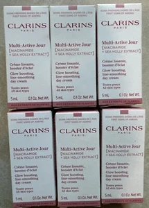 6x Clarins Multi-Active Jour Line-glättende Tagescreme 0,1 oz je 5 ml - Bild 1 von 1