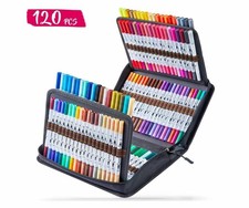 Ohuhu Art Marker Pen 120 colors Brush tip Watercolor pen Water based Fude type