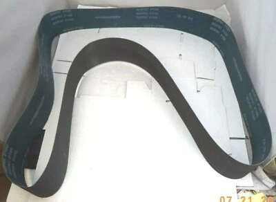 (Pack de 2) Correas de lijado de óxido de aluminio de 4" x 106", pn SCP31-P100 Foto 1 de 4