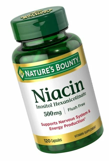 Nature's Bounty Niacin 500 MG - 120 Capsules