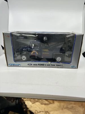 1956 Ford F-100 Tow Truck/Wrecker Rainbow Road Service ☆Welly 1:18 Diecast Truck - Image 1 of 4