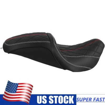 Full Set Seat Driver Passenger 1 Piece For Harley Road King Street Glide 1997-07 Foto 1 de 4