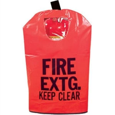 LPI 🎯 FIRE EXTINGUISHER COVER W/ Window 20lb. to 30lb ABC CO2 HALOTRON 31 x 16½ x 8