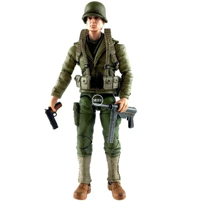 Figura de soldado ametralladora 1:18 JoyToy Segunda Guerra Mundial Ejército de Estados Unidos ETO Infantería M3 Foto 1 de 4