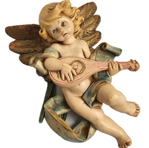 Ángel querubín angelical Simonelli Fontanini con mandolina Depose Italia #567 1984 - Imagen 1 de 8