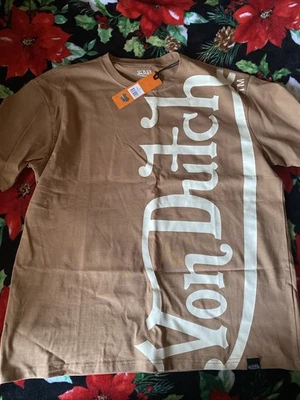 Size Small - NEW Men’s Von Dutch Oversized Fit Logo T Shirt - Image 1 of 2