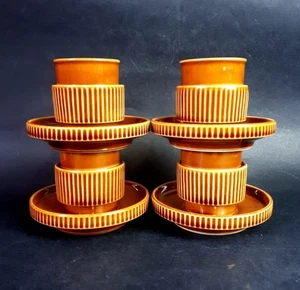 Tognana 4er Set Bernstein Porzellan Kaffeetassen Tassen Vintage Made in Italy - Bild 1 von 8