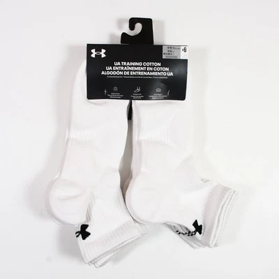 Under Armour 6 pares de calcetines de entrenamiento de algodón para hombre talla XL (HOMBRES 13-16) Foto 1 de 2