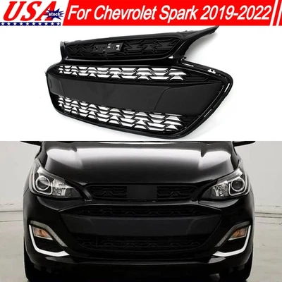 #42687998 For Chevrolet Spark 2019-2022 Glossy Black Front Grill Bumper Grille - Imagem 1 de 4