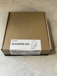 Poly Blackwire 3325 Stereo Headset, Over-the-Head, Black (Open Box) - Afbeelding 1 van 6