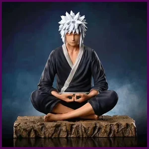 Statuina 15 cm anime LF Jiraiya Naruto action figure GK Jiraiya seduta - Foto 1 di 24