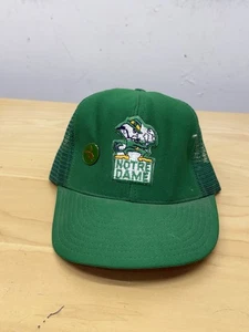 Reynolds Snapback Hat Men's OSFA Green Notre Dame Vintage 1980's USA - Picture 1 of 6