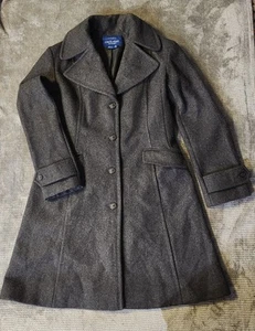 Mackintosh New England 100% Wool, Mens Sz Med, Charcoal Gray Overcoat  - Picture 1 of 9