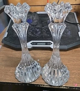 Mikasa Skyline crystal candle holders set vintage - Picture 1 of 2
