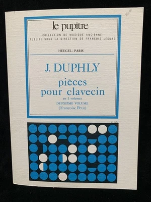 DUPHLY Pieces pour Clavecin Volume 2 (edited by F. Petit) - HEUGEL Paris NEW - Image 1 of 4
