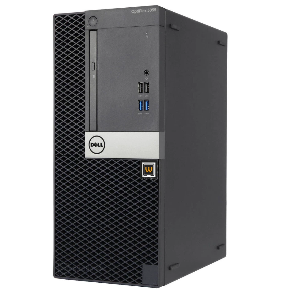 Dell OptiPlex 5055 PC AMD 9500, 32GB Ram, 2TB SSD, WiFi, DVD-RW, Windows 11 Pro - Imagen 1 de 3