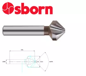 SMUSSATORE CONTROLAVATORE 8,3mm 90 Gradi HSS 7023010830 EUROPA TOOL OSBORN P48 - Foto 1 di 9