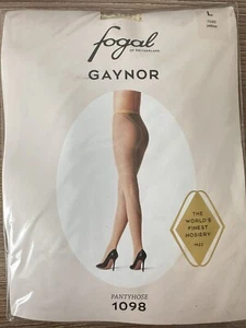 New Fogal Pantyhose 1098 Gaynor Large 7080 Yellow - Picture 1 of 3