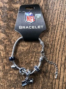 Siskiyou NFL Womens Seattle Seahawks Euro Bead Bracelet - Picture 1 of 2