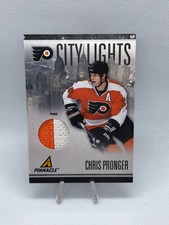 2010-11 PANINI PINNACLE CHRIS PRONGER #’D /25 PATCH JERSEY CARD CITY LIGHTS HOF