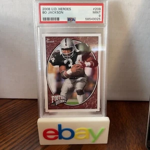 2008 Upper Deck Heroes #208 Bo Jackson PSA 9 Los Angeles Raiders Low Pop - Picture 1 of 3