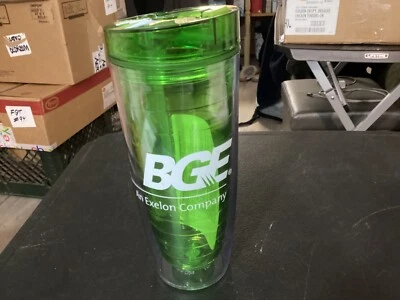 BGE a Exelon Company Green Plastic Travel Cup Advertising Item - Image 1 of 4