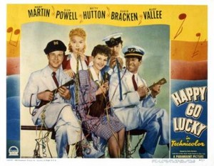 Happy Go Lucky Lobby Card Dick Powell Betty Hutton Mary Martin Edd- Old Photo