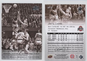 2014 Upper Deck NCAA March Madness Collection Sepia Jerry Lucas Short Print HOF
