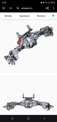 1/10 SCX10 I Heightened Scale Aluminum Alloy CNC Front Portal Axle  - Image 1 of 4