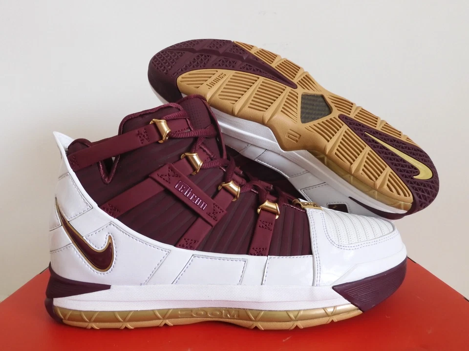 Nike Zoom Lebron III 3 Ctk QS Christ The King White-Maroon Sz 11.5 [BQ2444-100] - Image 1 of 4