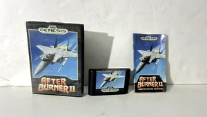 After Burner II 2 Sega Genesis, 1990 Complete Manual Case Cartridge \Tested - Bild 1 von 7