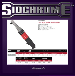 new -SCMTSA-500RTR Sidchrome 1/2" Sq Dr Sealed Head Ratchet - Picture 1 of 3