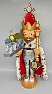 SIGNED - Steinbach Emperor Charlemagne - Limited Edition German Nutcracker S1802 - Picture 1 of 8