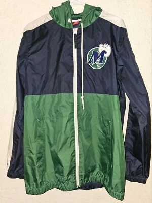 Rare Men's Mitchell & Ness Blue Dallas Mavericks Game Day Windbreaker Jacket - Image 1 of 4