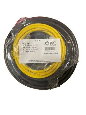 PPC HSD KIT 606211 PPC (1) 12 Ft (1) 6 Ft Coax Jumper (1) 7 Ft Cat 5E Jumper NEW - Image 1 of 2