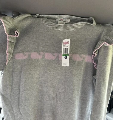 Suéter Gris Estampado Ballena Rosa Grande Vineyard Vines Niñas Foto 1 de 3