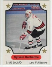Sylvain Ducharme 91-92 7th Inning Sketch QMJHL #278 Drummondville Voltigeurs