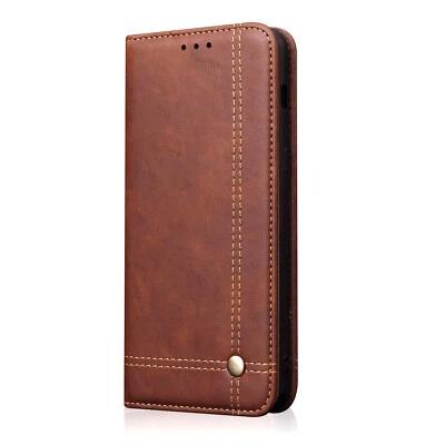 Luxury Leather Wallet Flip Case For iPhone 11 12 13 14 15 Pro Max SE XR X 8 Plus - Image 1 of 4