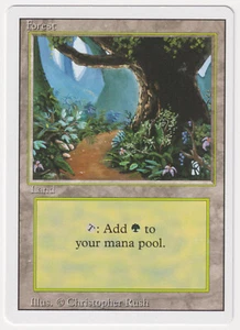 Forest (Path) Proof LP Revised Edition Artist Christopher Rush 1994 MTG Magic AP - Picture 1 of 2