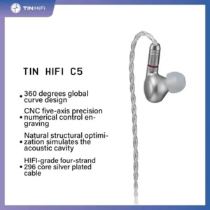 TINHIFI C5 10*10 Square Plate Diaphragm Customized BA Driver Earphone In-Ear - Picture 1 of 6