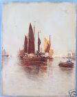 1.v2: lgemlde Hafen Bucht Schiffe signiert H. Fabre Neapel Italien Italy?~1900