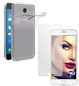 For MWIZU M3 NOTE CLEAR CASE + TEMPERED GLASS SCREEN PROTECTOR SHOCKPROOF COVER - Picture 1 of 12