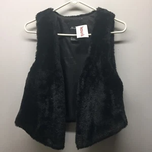 ME JANE Weste Damen/Jrs schwarz Kunstfell Shell Vest Größe S - Bild 1 von 3