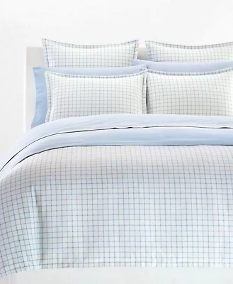 Ralph Lauren Millerton Plaid Flannel King Comforter Set Blue $385 - Image 1 of 2