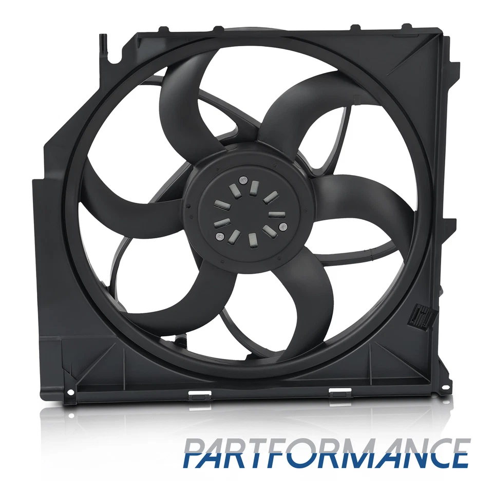 Conjunto de ventilador de refrigeración del radiador para BMW X3 E83 2004-2011 2,5 L 3,0 L 17113452509 Foto 1 de 4