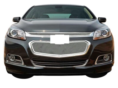 Fits 2014-2015 Chevy Malibu/16 Limited Main Upper Stainless Steel Mesh Grille - Image 1 of 3